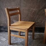 Pair of Danish pine chairs
