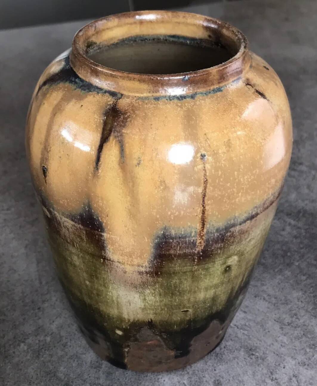 Stoneware VASE signed Thomas CARTIER, Saint Amand en Puisaye, 1918, Art Nouveau