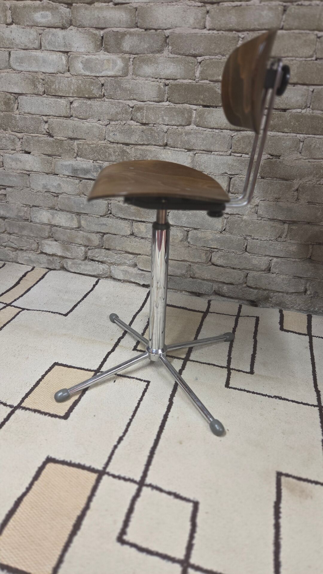 Tabouret SE 68 Egon Eiermann W-S Original-Modell, années 70