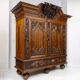 18th-century oak Baroque wardrobe - Königsberg