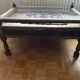 Solid wood coffee table with drawers and glass top – unique piece