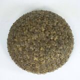 Seguso, XLarge Mid-century Gold Murano glass flowers ceiling lamp. Italy 19