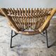 Paire de fauteuils en rotin, années 60