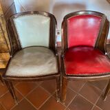 Set of 6 art deco dining chairs