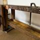 Old vintage wooden workbench