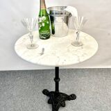 Parisian coffee bistro table marble tray