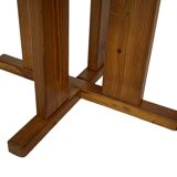 Vintage Design Pine Dining Table, Oval Table from the 1970s