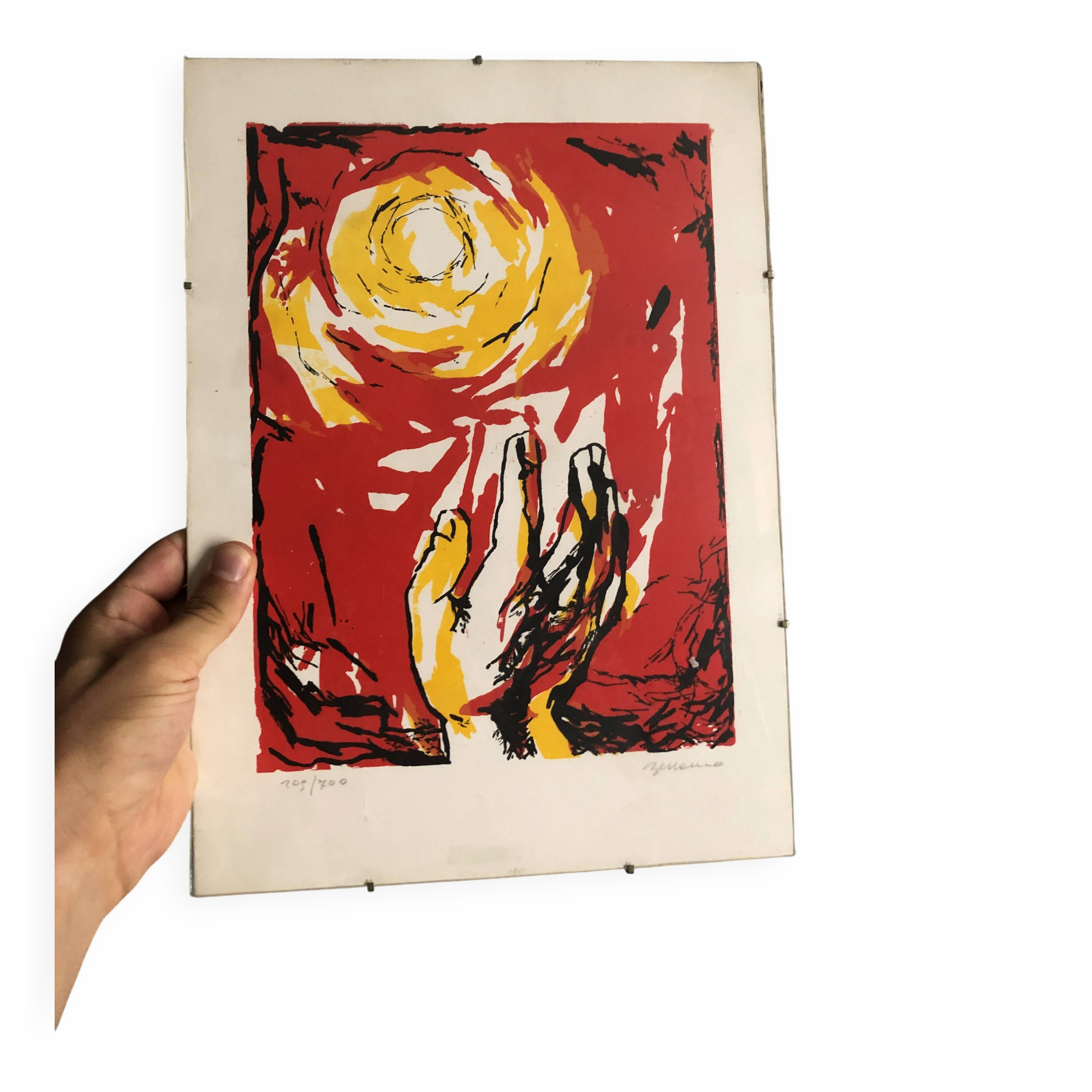 Illustration colorée signée numérotée