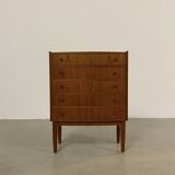 Paire de commodes vintage en teck Kai Kristiansen