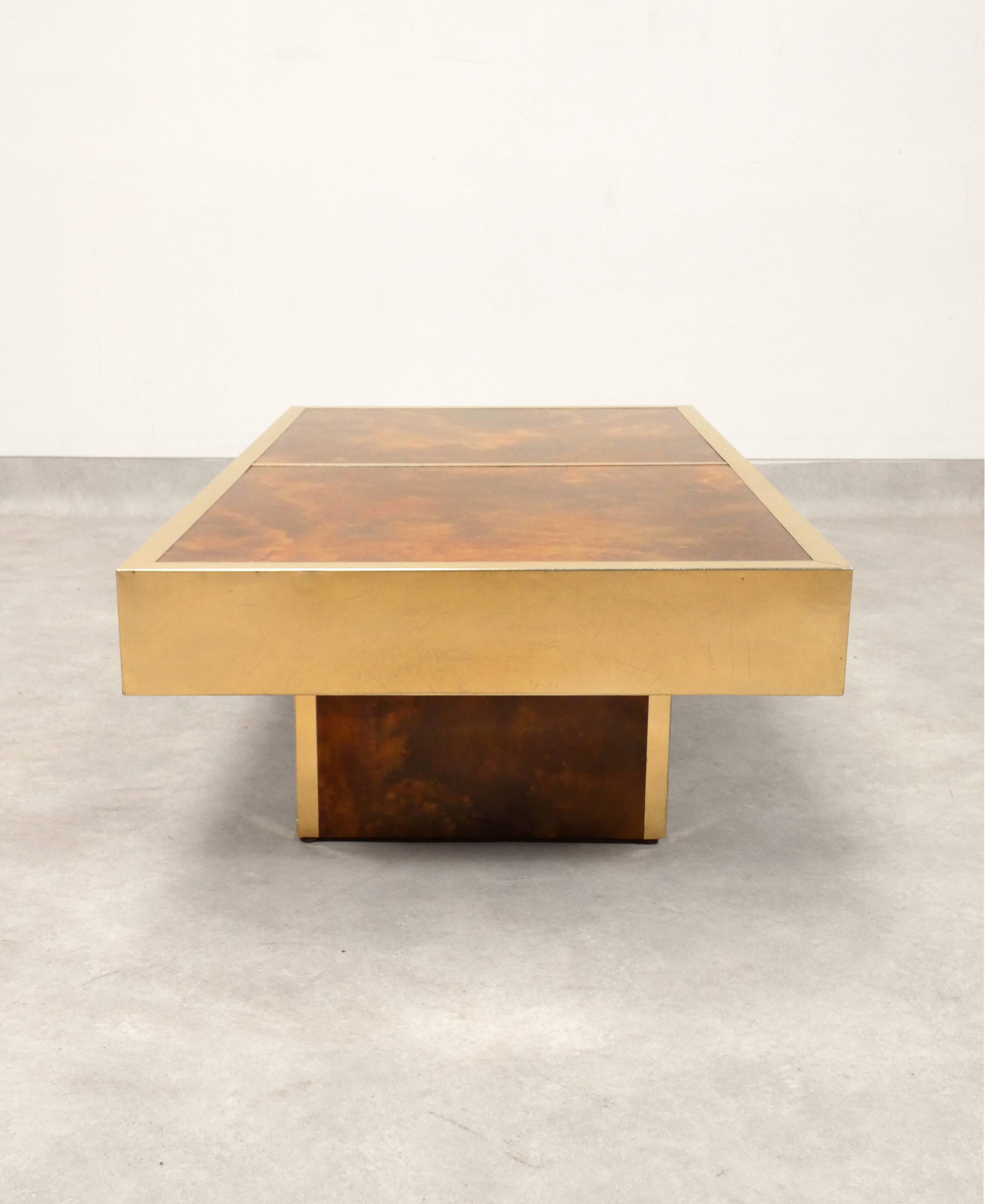 Cofee table with hidden bar by Maison Lancel