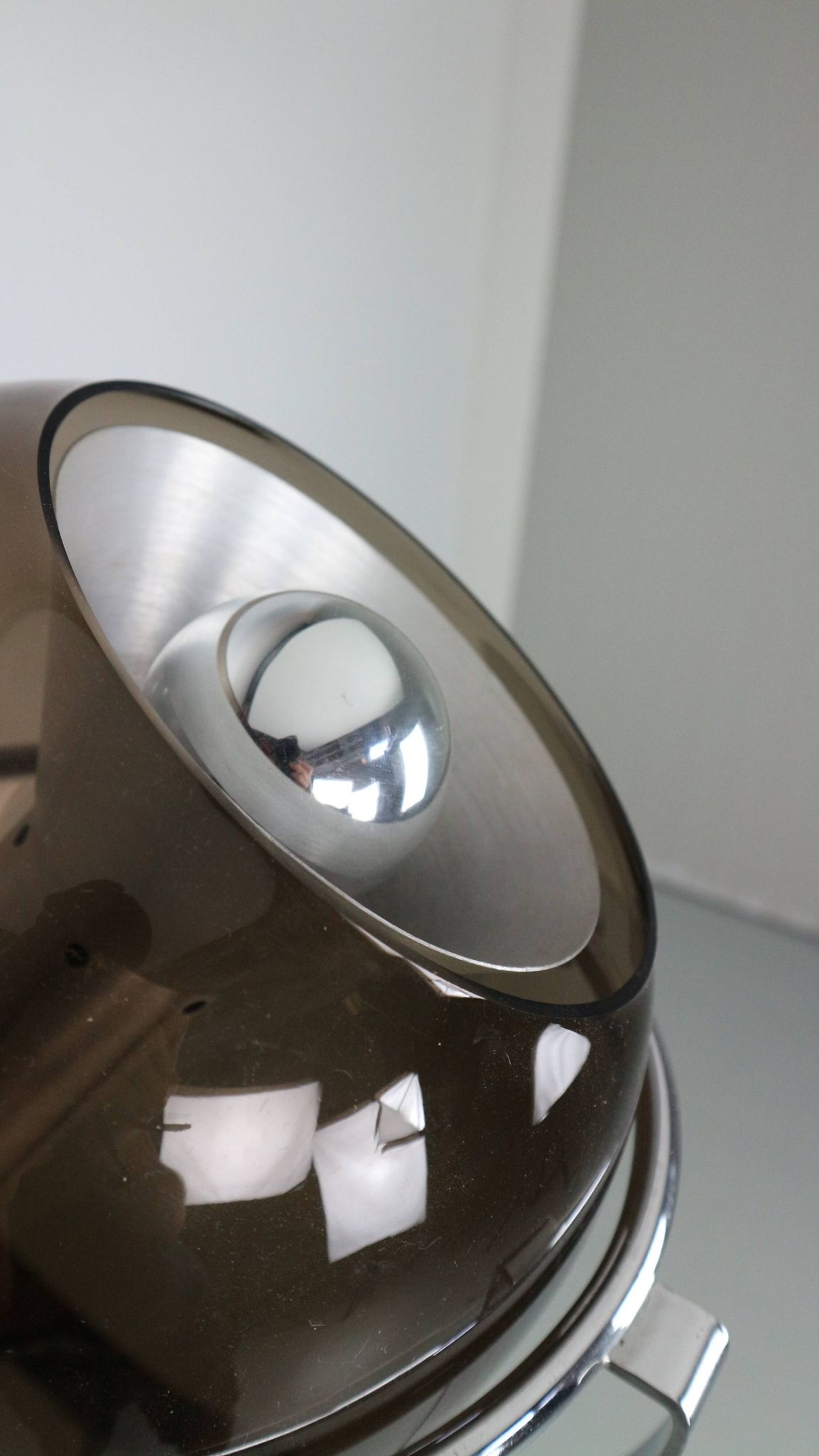 Glass floorlamp "Globe 2000" by F. Ligtelijn for RAAK Amsterdam, 1960