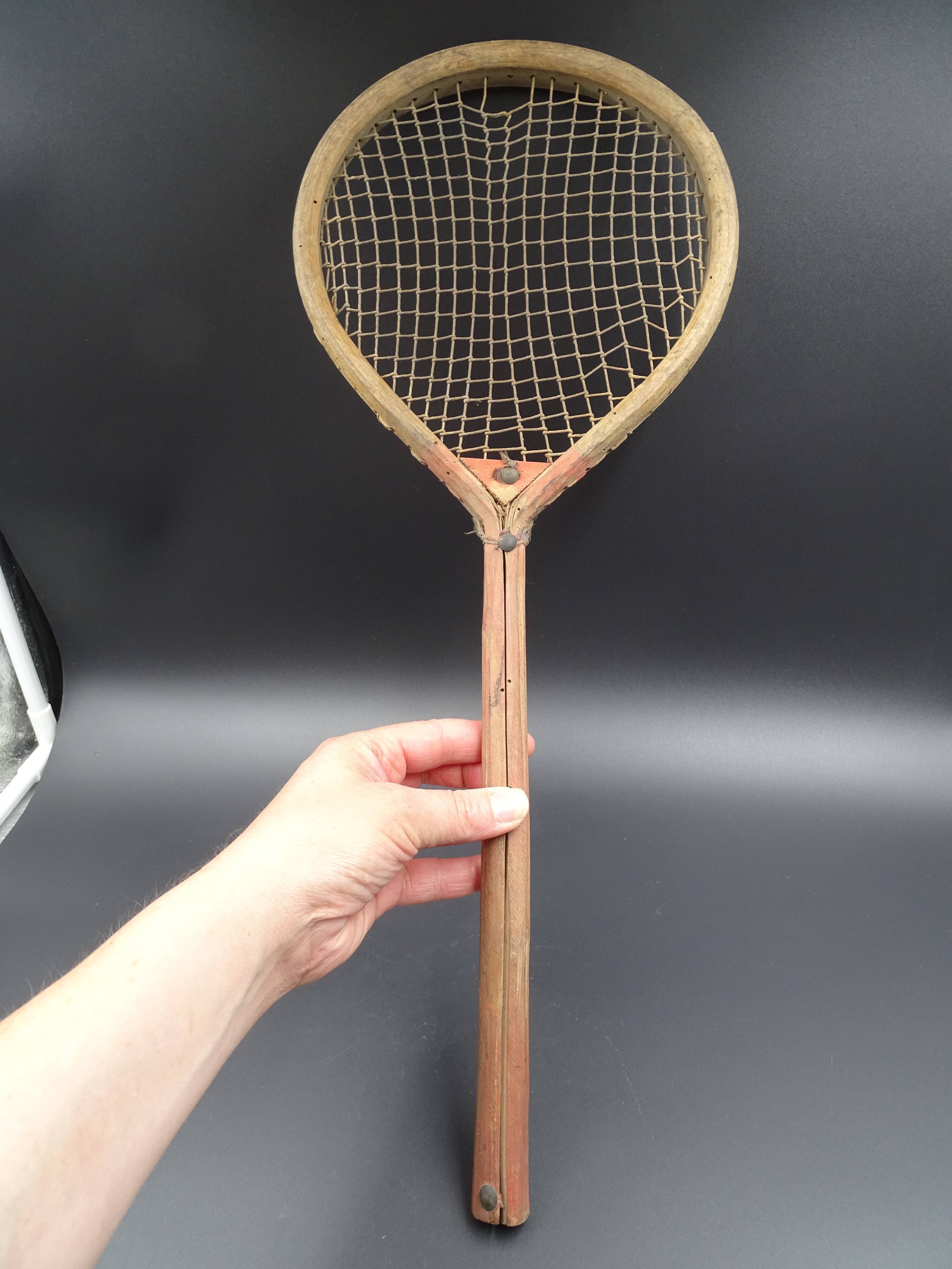 Old racquet for flying game - circa 1910
