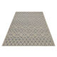 Blue cream wool afghan kilim modern scandinavian style flat-woven rug- 218x288cm