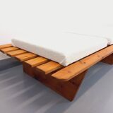 Pair of vintage  Perriand style  pine benches