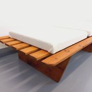 Pair of vintage  Perriand style  pine benches