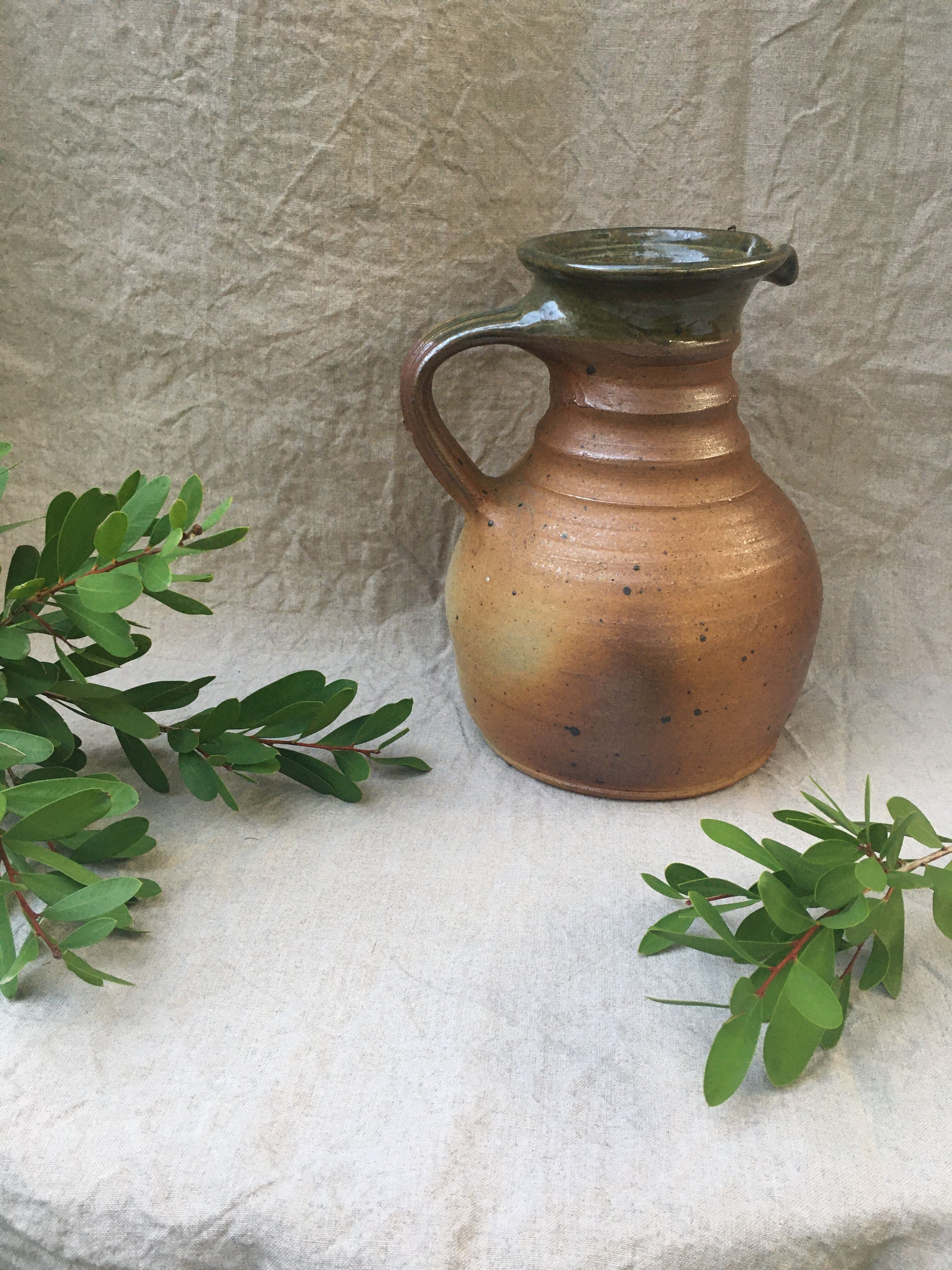 Stoneware pitcher Pierre Digan La Borne 60'S