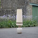 Vintage Germany 486-38 floor lamp, Scheurich XL lamp, ceramic floor lamp with lampshade