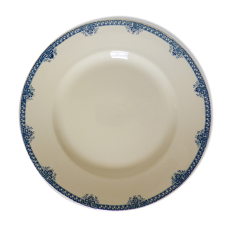 Round dish of Longwy model Athens porcelain