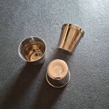 Set of 3 silver-plated shot glasses