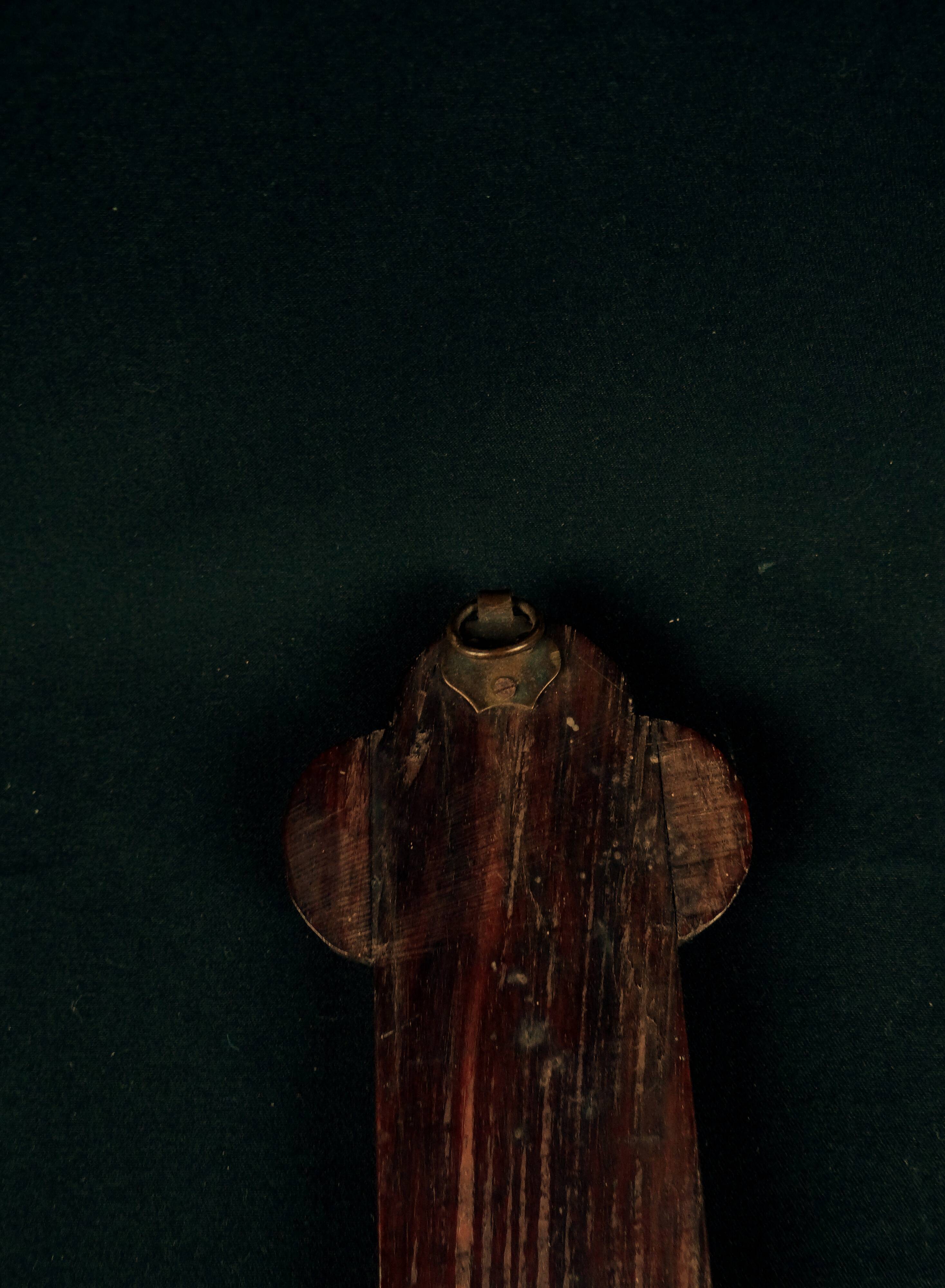 Apostolic Cross in mahogany wood and mother-of-pearl inlay, Tonkin, 19th century