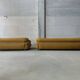 Canapé bouclé jaune Sesann par Gianfranco Frattini pour Cassina, set de 2
