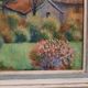 Huile sur toile paysage à la campagne