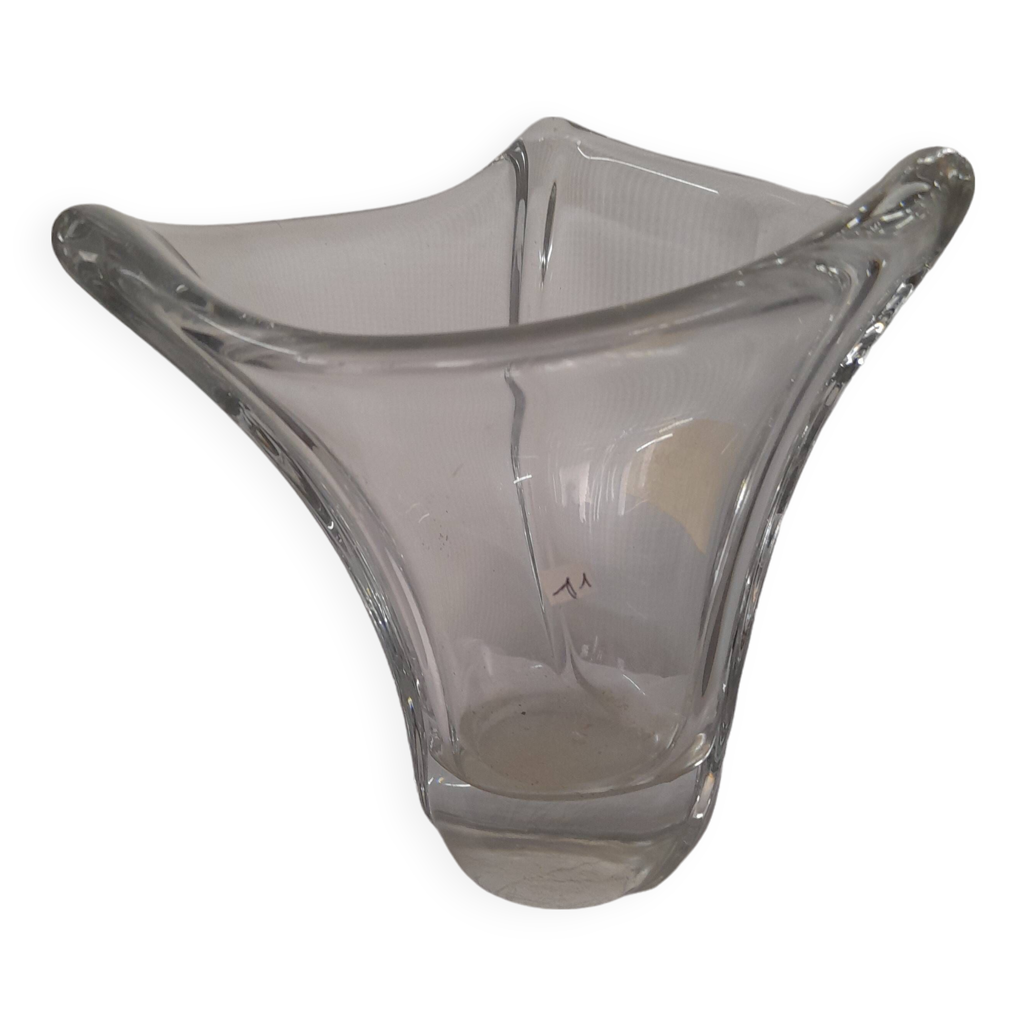a crystal vase