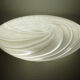 Italian art glass disc table lamp by Vetri Murano, 1970