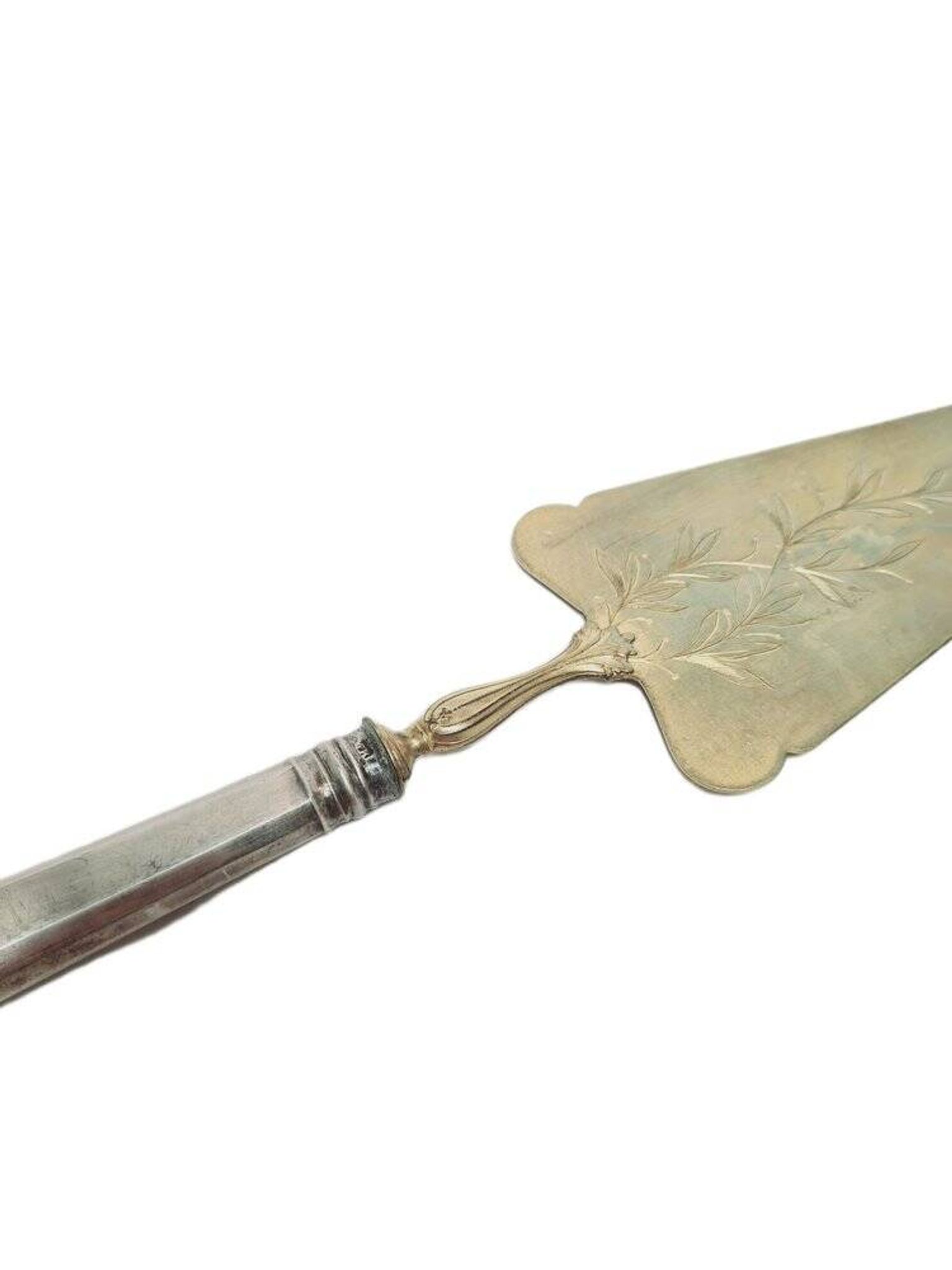 Pelle à gâteau en argent plaqué, années 1900