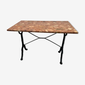 Pink marble bistro table from the early 20th century