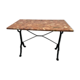 Pink marble bistro table from the early 20th century