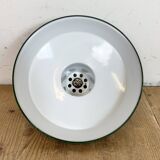 Industrial Green Enamel Factory Pendant Lamp , 1960s