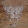 10 antique hand-blown wine glasses engraved with floral decoration