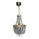 Lustre ancien montgolfière avec pampilles