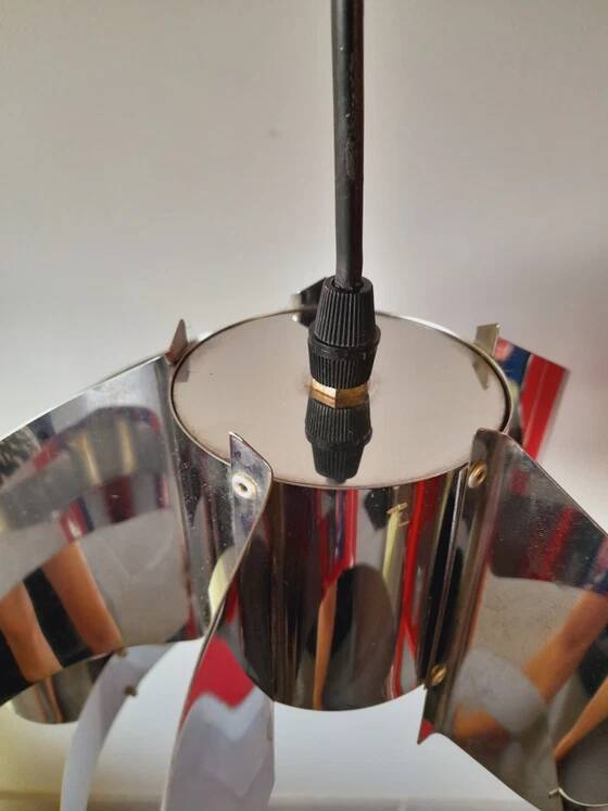 Chrome spiral suspension space age 1970
