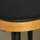 4 Baumann 740G chairs light beech black skai