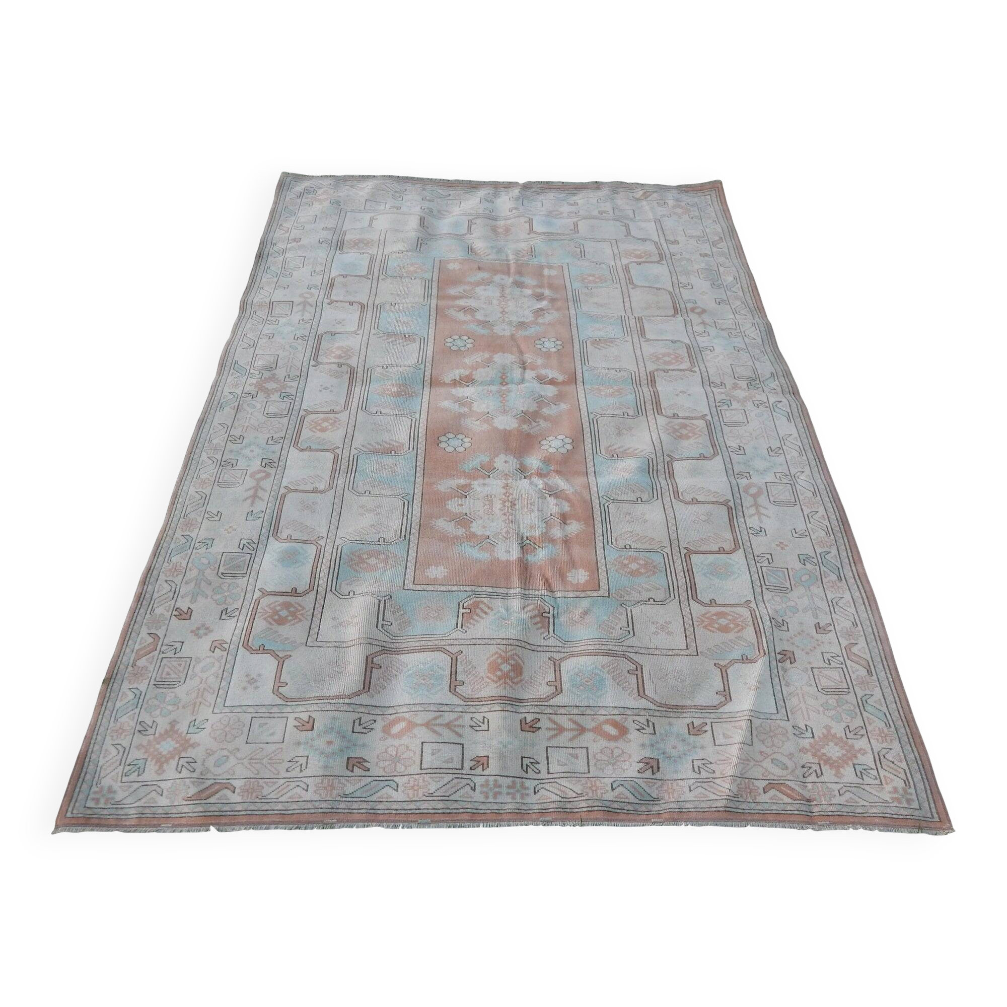 Vintage Turkish Oushak rug 200x280 cm