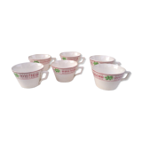 Digoin Sarreguemines coffee cups