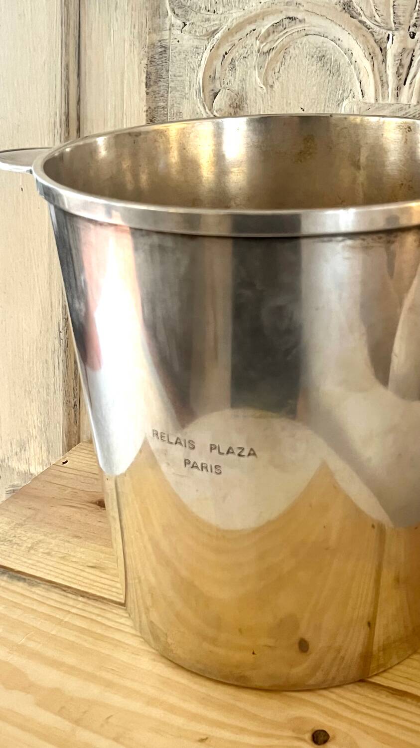 Rare Christofle Silver-Plated Champagne Bucket – Relais Plaza Paris