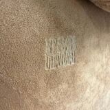 Three-seater alcantara canapé design by Tobia Scarpa for BB ITALIA vintage.