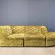 Vintage velvet modular sofa by Laauser, 1970s