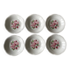 6 old earthenware plates from Saint-Amand (North)
