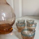 Service carafe et verre à liqueur
