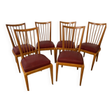 Série 6 chaises vintages style scandinave