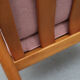 Scandinavian pink armchair in beech wood - 1960s