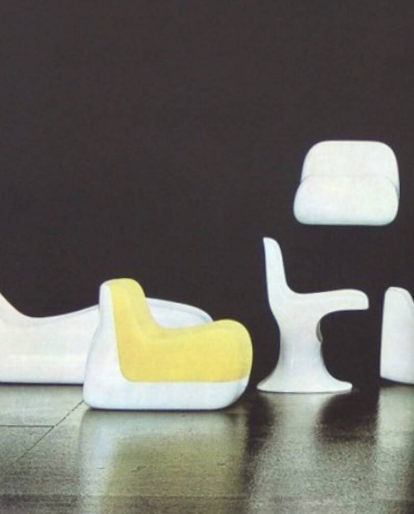 Pair of Jumbo armchairs, Alberto Rosselli, Saporiti 1970
