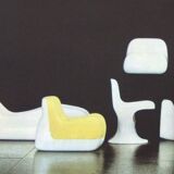 Pair of Jumbo armchairs, Alberto Rosselli, Saporiti 1970