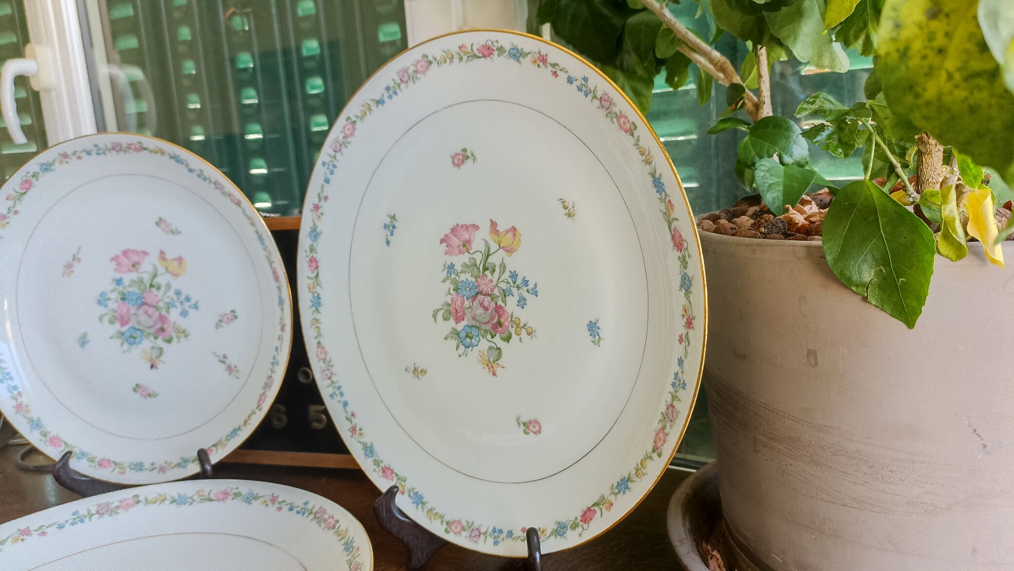 3 serving dishes in Limoges porcelain - Porcelaine limousine