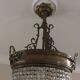 Bronze basket chandelier and tassels
