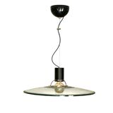 A glass pendant light, Italy 1970s